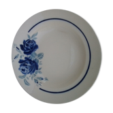 Assiette creuse en faïence des etablissements grimaud strasbourg diam 22,5 cm