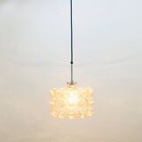 Mid-Century Amber Bubble Glass Ceiling Light/Pendant by Helena Tynell for Limburg, Germany, 1960s
