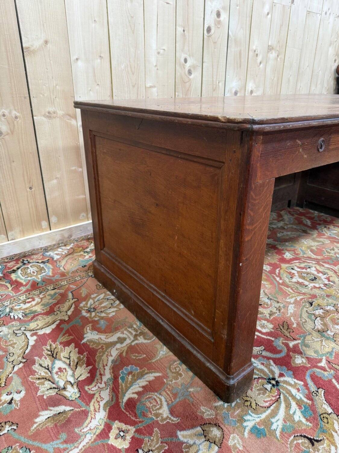 Solid oak shop counter