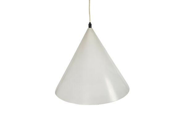 Lampe à pendentif conique minimaliste vintage - style billard Louis Poulsen - années 70