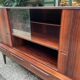 Scandinavian high rosewood sideboard by Johannes Andersen edited by Samcom