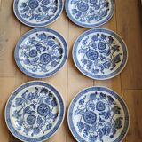Set of 6 flat plates Ridgway Jacobean