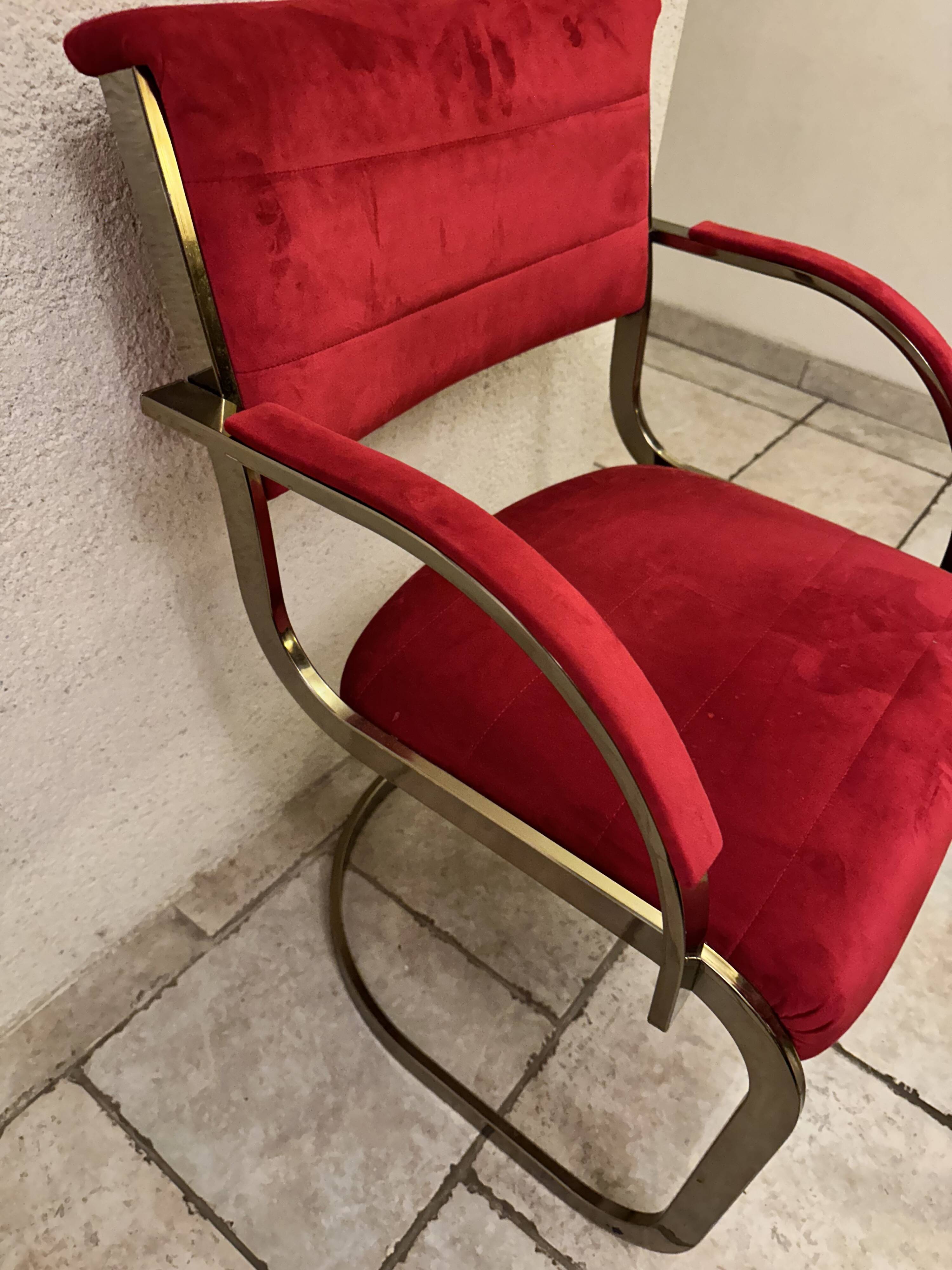 Milo Baughman (1923-2003), in the style of. Set of 6 chairs