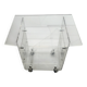 Dessert meuble TV Plexiglas David Lange