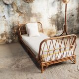 Rattan bed bench