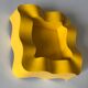 Yellow ashtray vintage design 1970