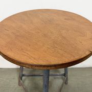 Tabouret d'atelier industriel gris, années 1960