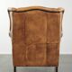 Cow leather wingback armchair with a beautiful timeless English look