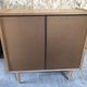 Old chest of drawers 4 drawers light wood compass feet 70s vintage