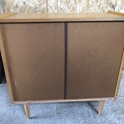 Old chest of drawers 4 drawers light wood compass feet 70s vintage