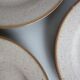 Set of 4 flat plates Tulowice in speckled stoneware