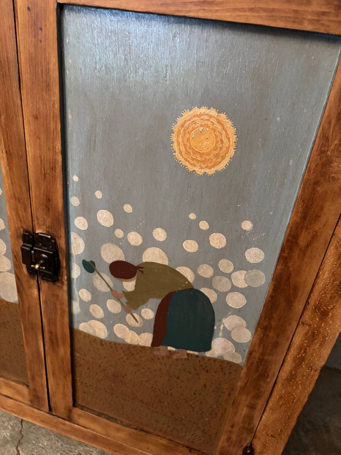 Parisian buffet naive painting