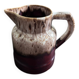 Flamed brown beige pitcher