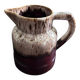 Flamed brown beige pitcher