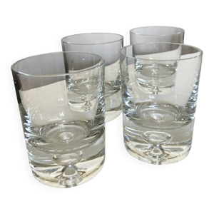4 verre gobelets bulle