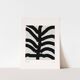 Abstract black lines giclee print, 50x70cm