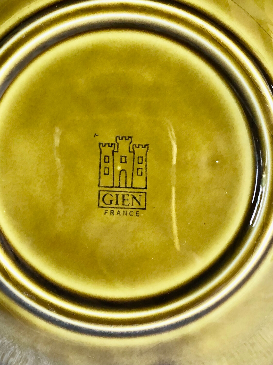 4 plates barbotine Gien