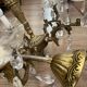 Lustre vintage en bronze