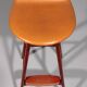 Modern Danish leather and wood model OD-61 bar stool by Erik Buch for Oddense Møbelfabrik, 1964