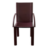 Fauteuil en cuir conçu par Carlo Bartoli pour Matteo Grassi