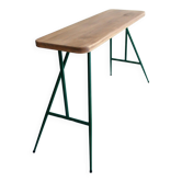 Console "La tricoteuse", pliable, chêne massif