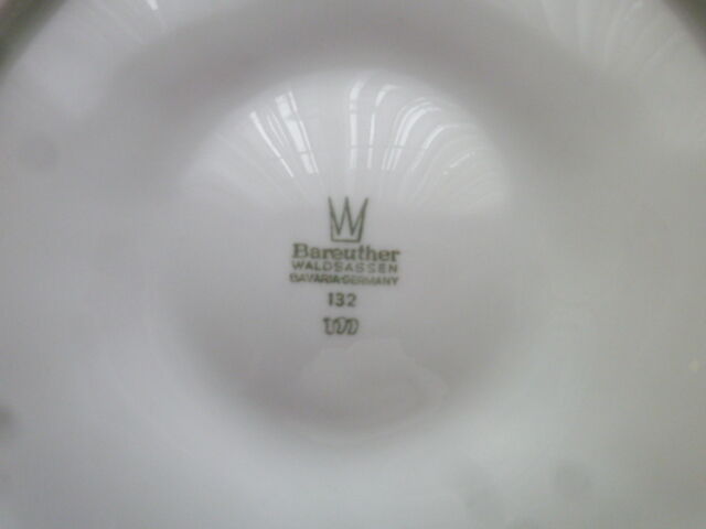 Set of 4 oyster plates in Bavarian porcelain Bareuther