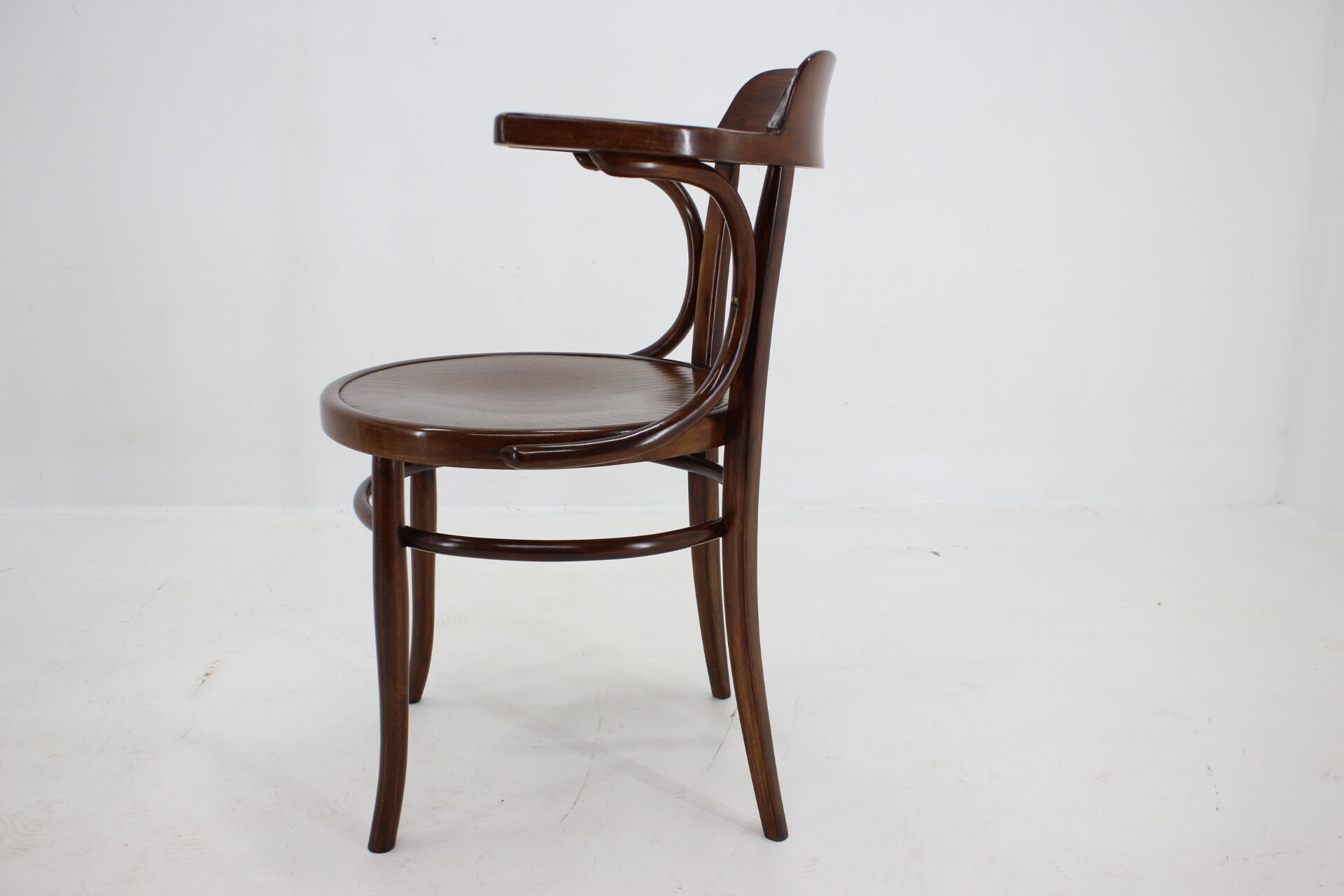 1910s office armchair J&J Kohn Nr.704 and side table,Czechoslovakia