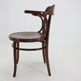 1910s office armchair J&J Kohn Nr.704 and side table,Czechoslovakia