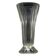 Art Deco vase, transparent glass, Poland, 1950s