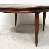 Art Deco table in solid walnut, 20th century.