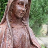 Cast iron statue of the Virgin Mary