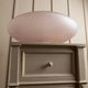 XXL pink Murano glass table lamp with white metal base, postmodern Memphis style, Italian 1980s