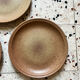 5 flat plates in stoneware
