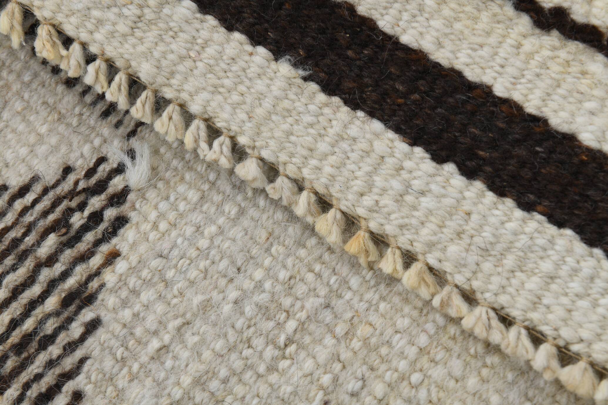 3x12 Rug For Hallway Brown Beige Turkish Runner Rug, 92x364Cm SK 18273