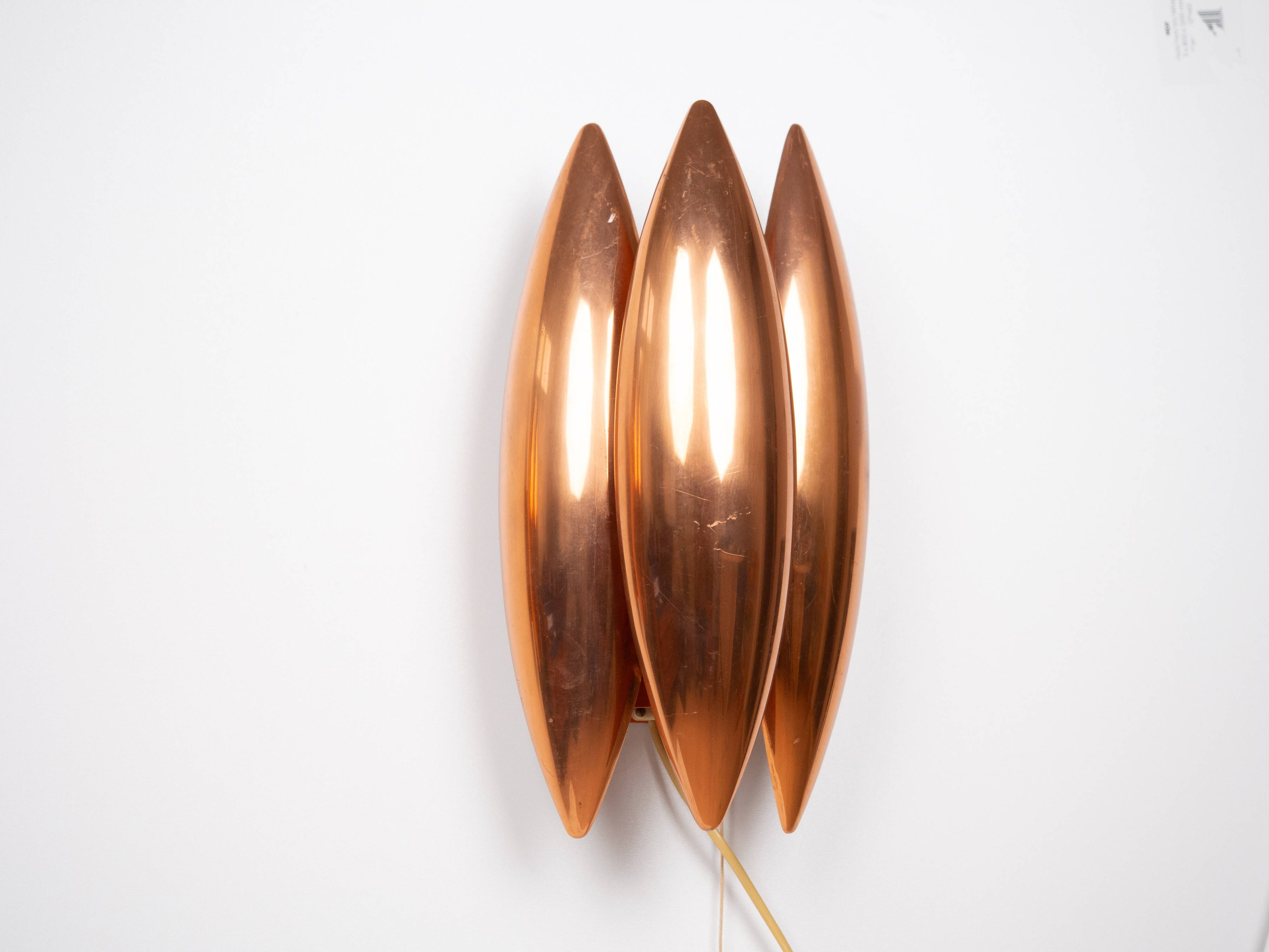 Pair of 2 Danish vintage wall lamps Kastor by Jo Hammerborg, Fog og Morup