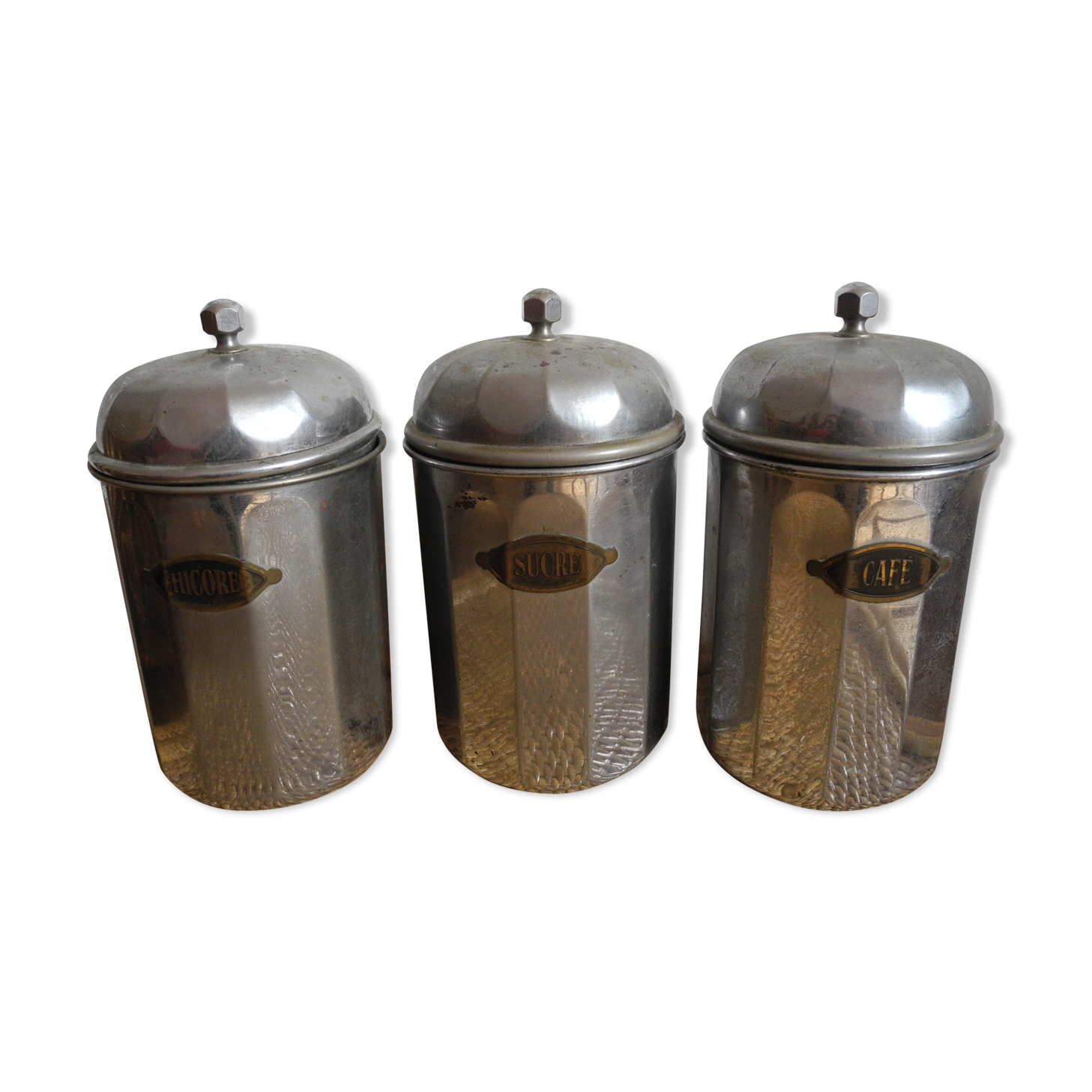 Lot 3 pots alu