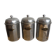 Lot 3 pots alu
