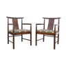 Paire de fauteuils style chinois