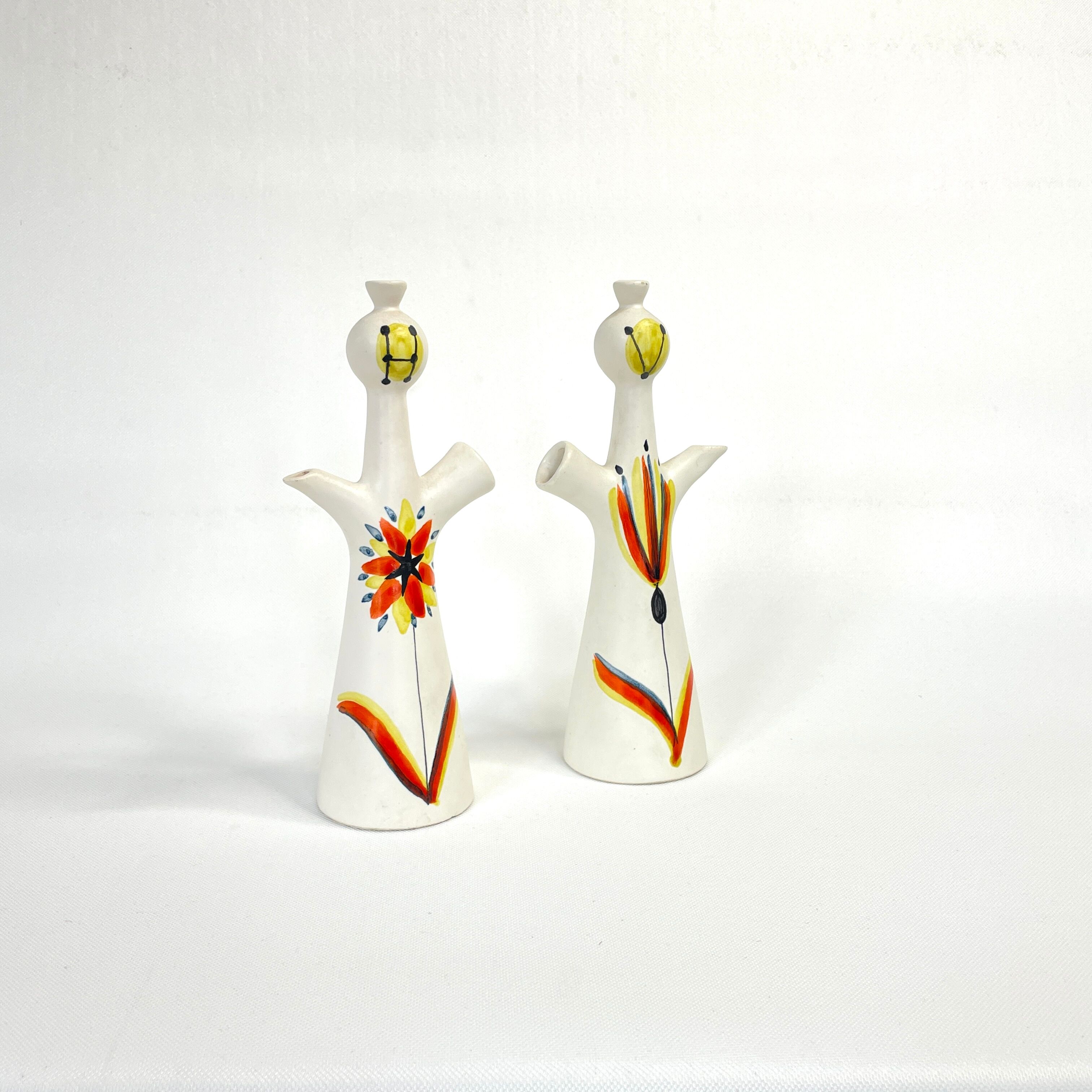 Vinaigrier & Oil anthropomorphic by Roger Capron, circa 1960