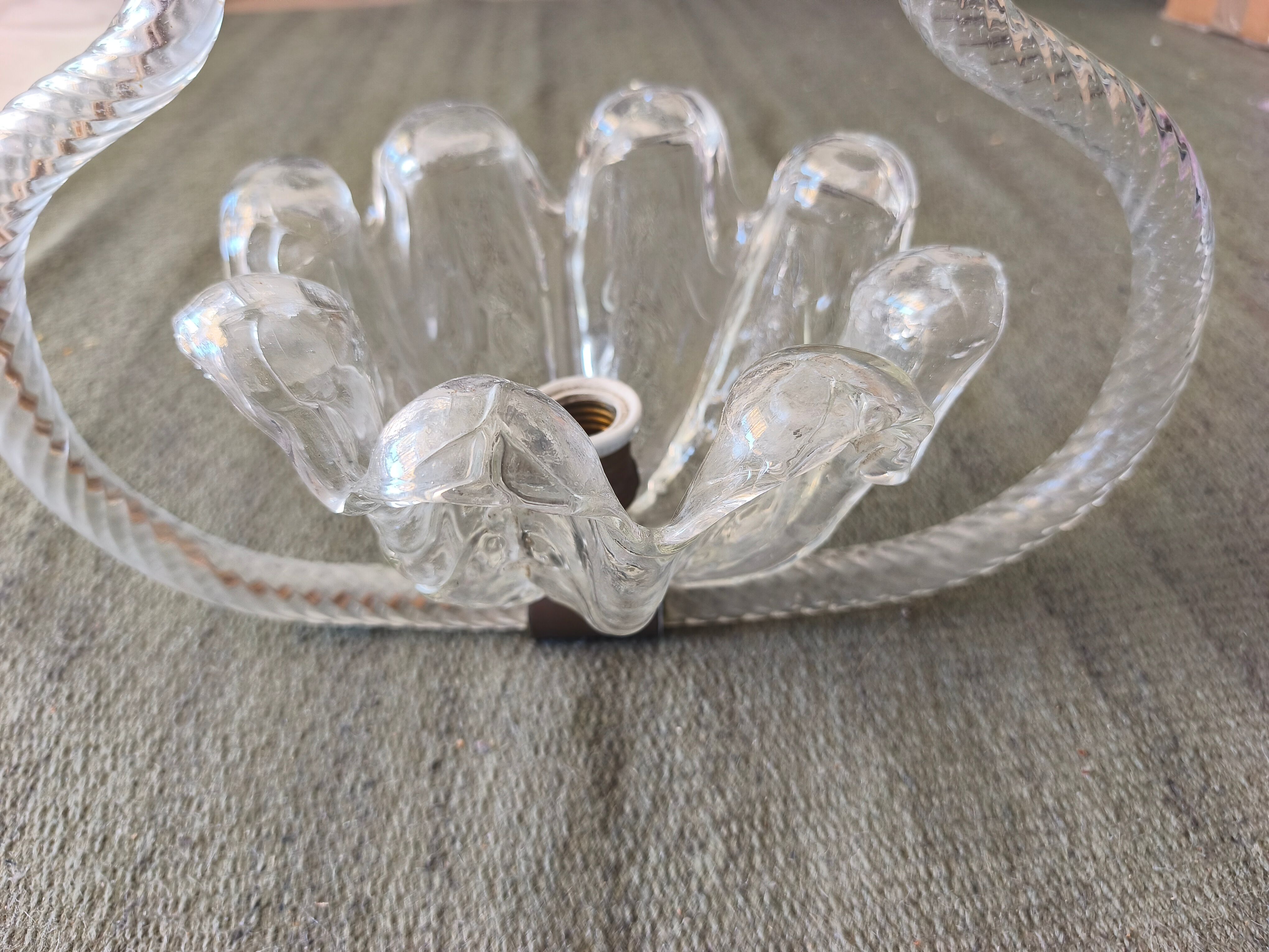 Murano chandelier, Barovier&Toso. Italy 1950s.