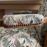 Louis Philippe armchair with wood pigeon motifs