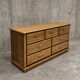 Oak wood dresser with 7 drawers by Florida Furniture Industries / 1980s /