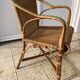 Fauteuil en osier vintage