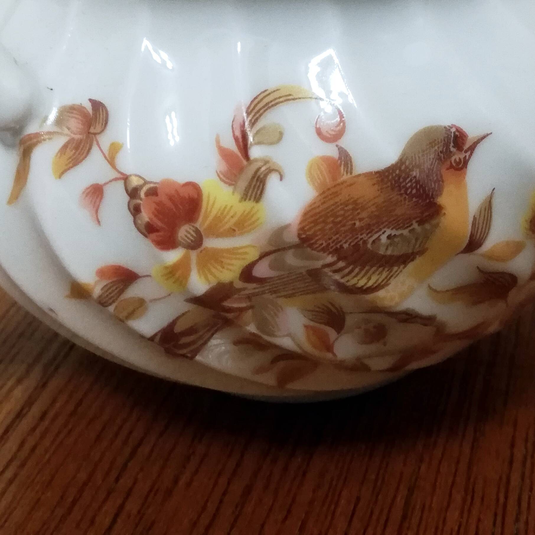 Limoges earthenware sugar bowl