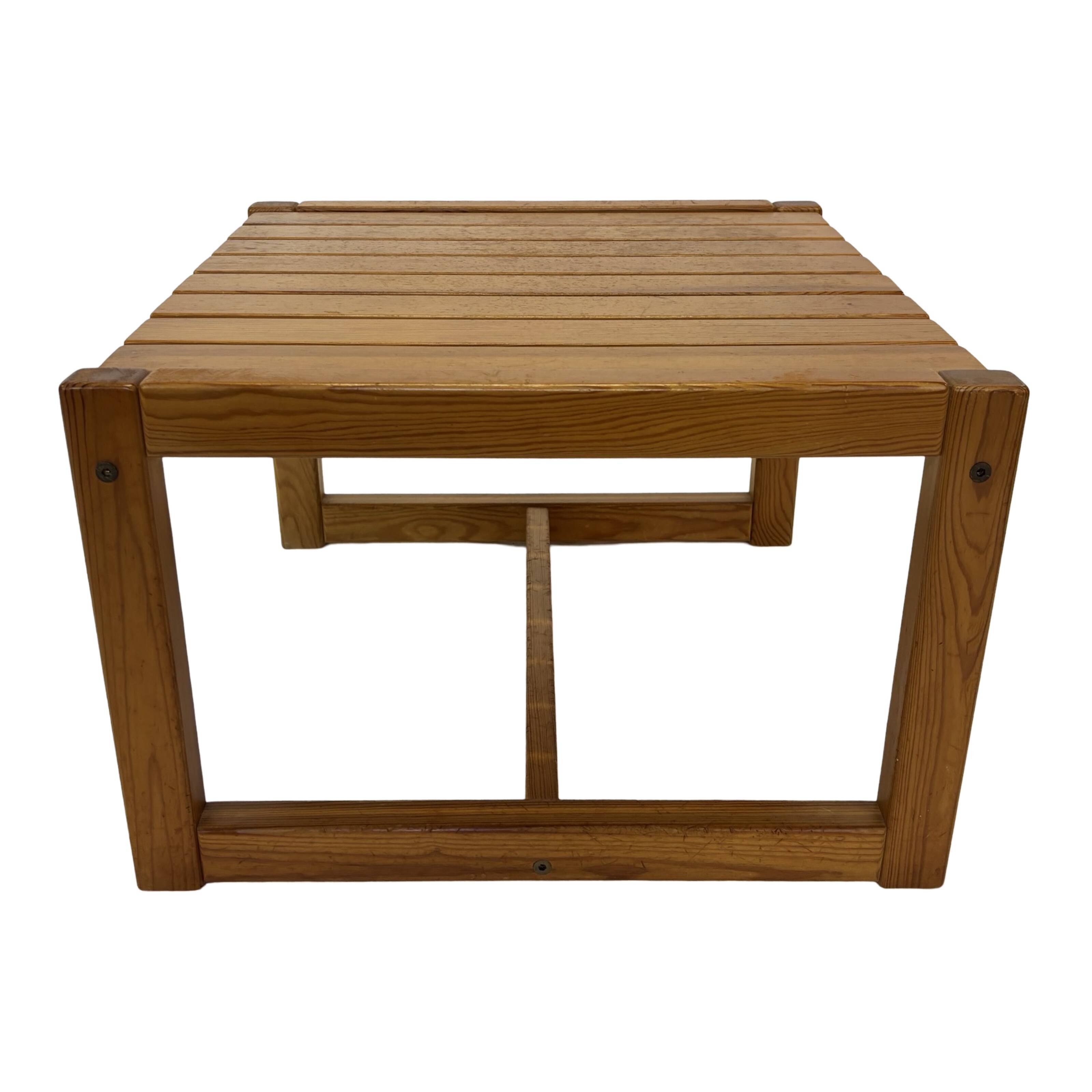 Vintage Wooden Coffee Table Karin Möbring for Ikea 70's Design