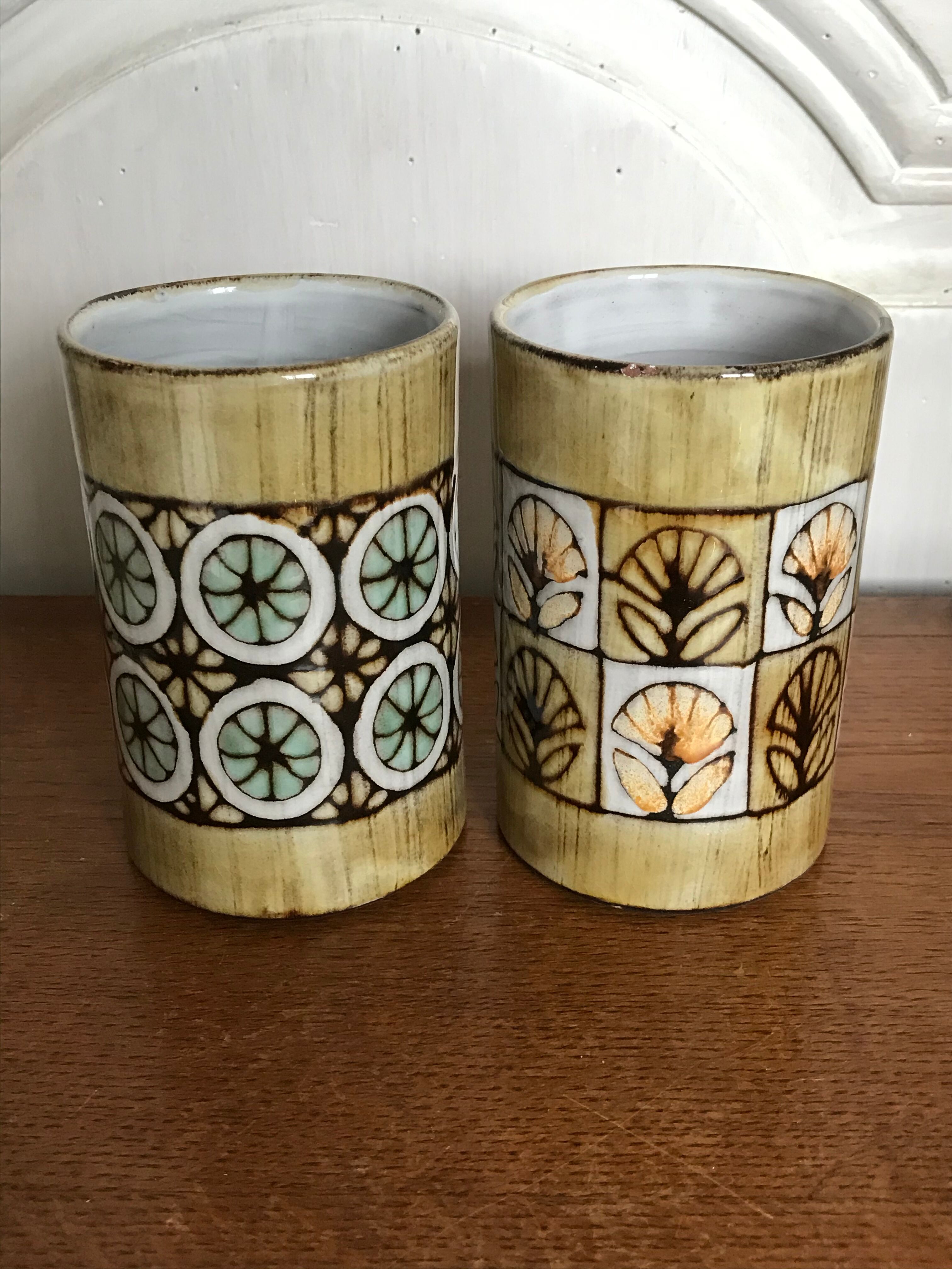 Pair of mugs Malarmay Vallauris
