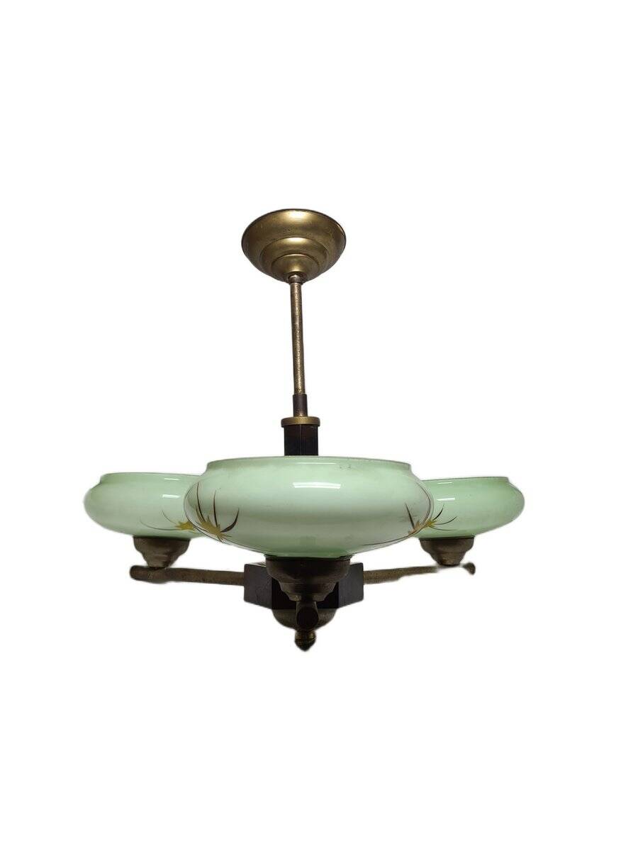 Art Deco style bakelite chandelier, Poland, 1950s