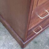 High chest of drawers, Stag brand, 1980s, vintage, United Kingdom