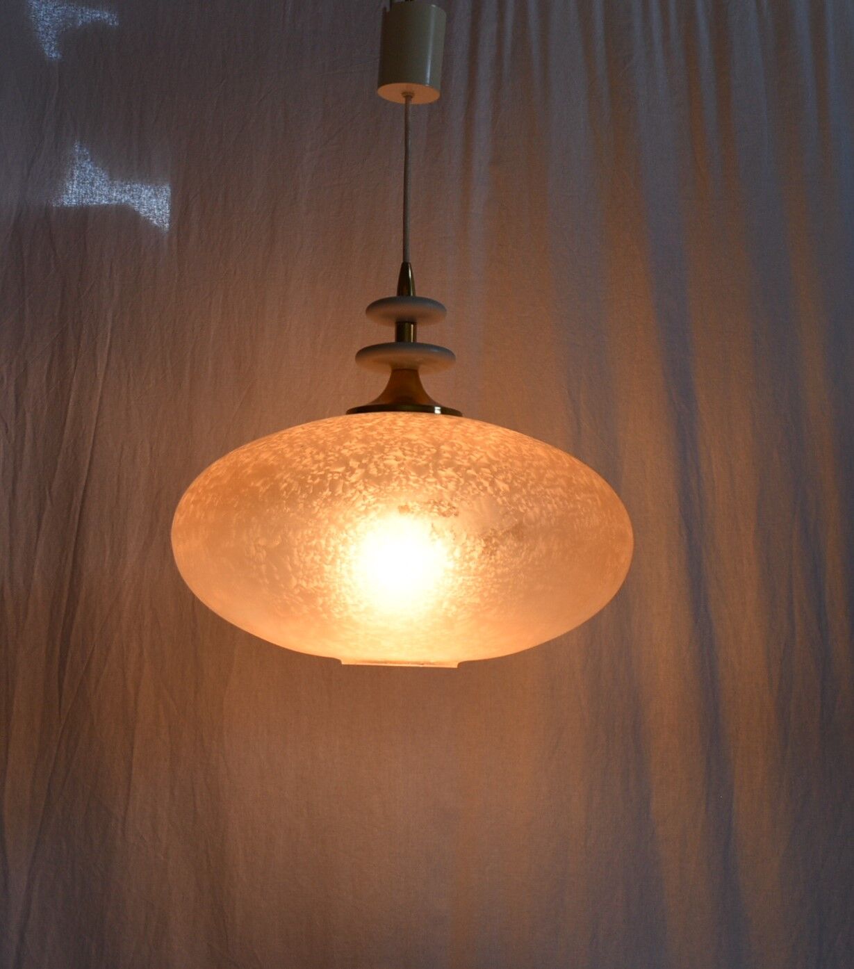 Pendentif en verre du milieu du siècle, années 1960, Allemagne