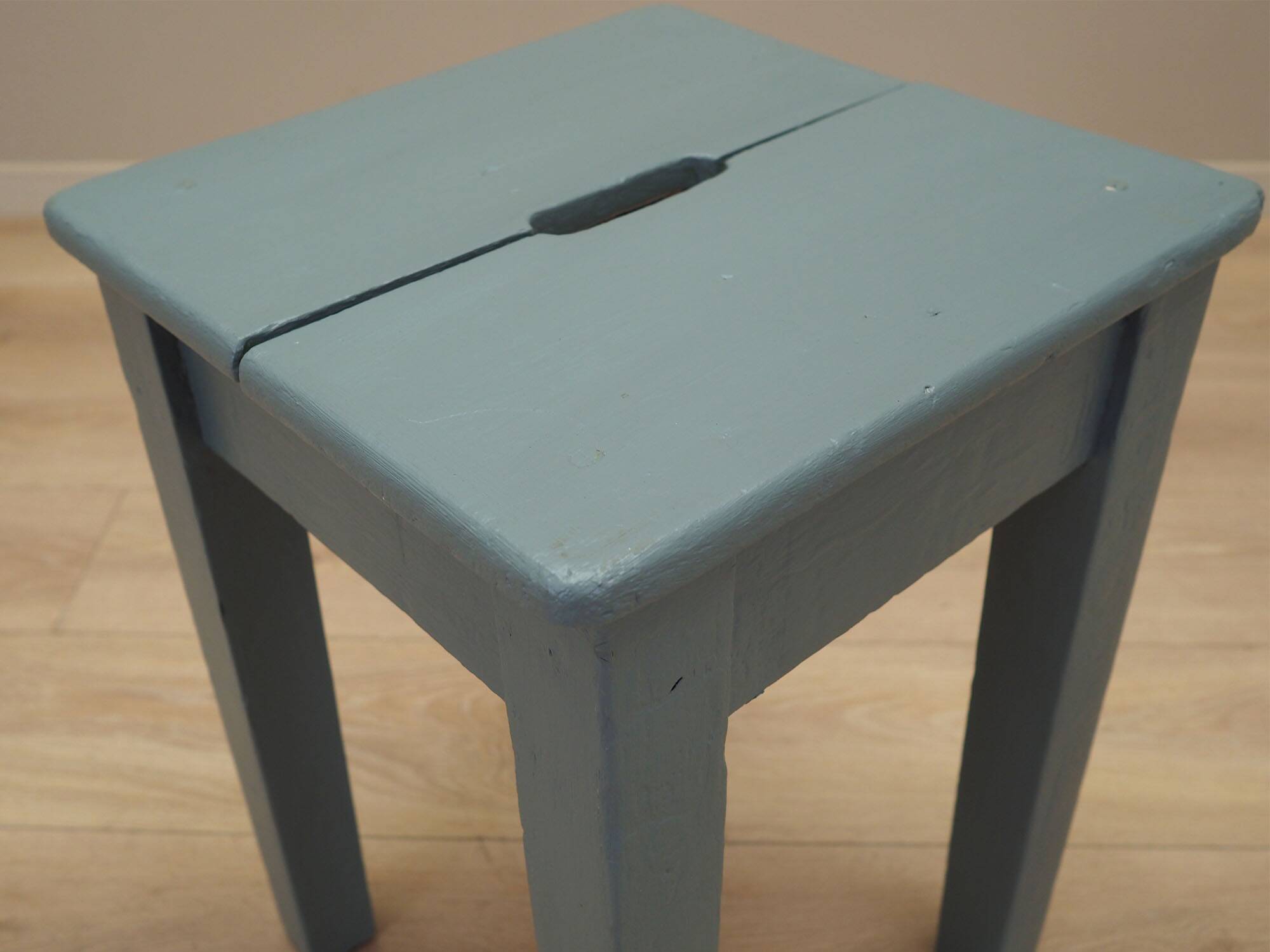Pine stool, Danish design, 1950s, manufacture: Denmark